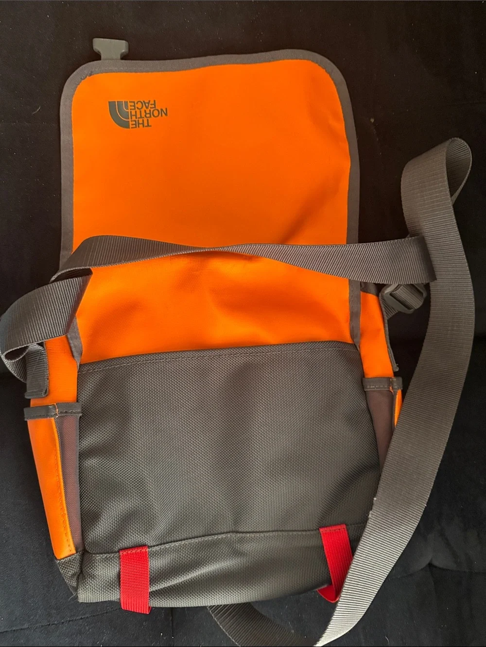 The North Face Orange and Red Messenger Bag